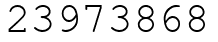 Число 23973868.