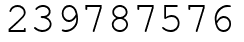 Число 239787576.
