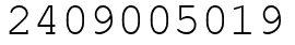 Число 2409005019.