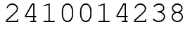 Число 2410014238.