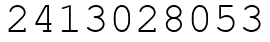 Число 2413028053.