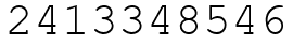 Число 2413348546.