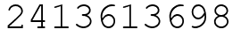 Число 2413613698.