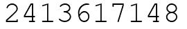Число 2413617148.