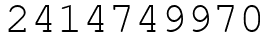 Число 2414749970.