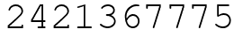 Число 2421367775.