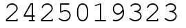 Число 2425019323.