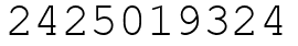 Число 2425019324.