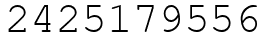 Число 2425179556.