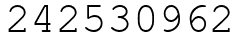 Число 242530962.