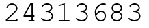 Число 24313683.