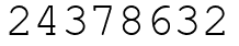 Число 24378632.