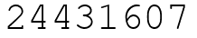 Число 24431607.