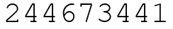Число 244673441.