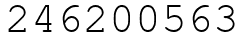 Число 246200563.