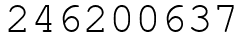 Число 246200637.