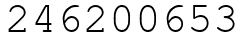 Число 246200653.