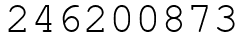 Число 246200873.