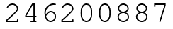 Число 246200887.