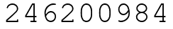 Число 246200984.