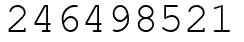 Число 246498521.