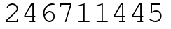 Число 246711445.