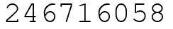 Число 246716058.
