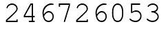 Число 246726053.