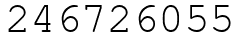 Число 246726055.