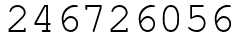 Число 246726056.