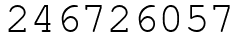 Число 246726057.