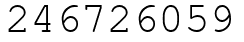 Число 246726059.