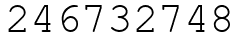 Число 246732748.