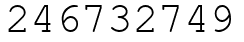 Число 246732749.