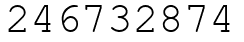 Число 246732874.