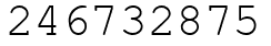 Число 246732875.
