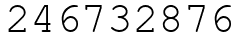Число 246732876.