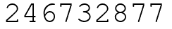 Число 246732877.