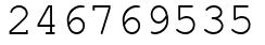 Число 246769535.
