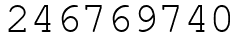 Число 246769740.