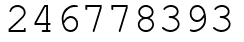 Число 246778393.