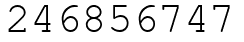 Число 246856747.