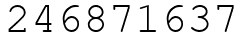 Число 246871637.