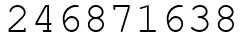 Число 246871638.