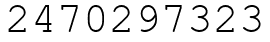 Число 2470297323.