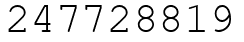 Число 247728819.
