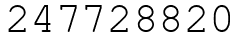 Число 247728820.