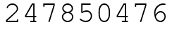 Число 247850476.