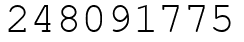 Число 248091775.