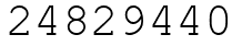 Число 24829440.